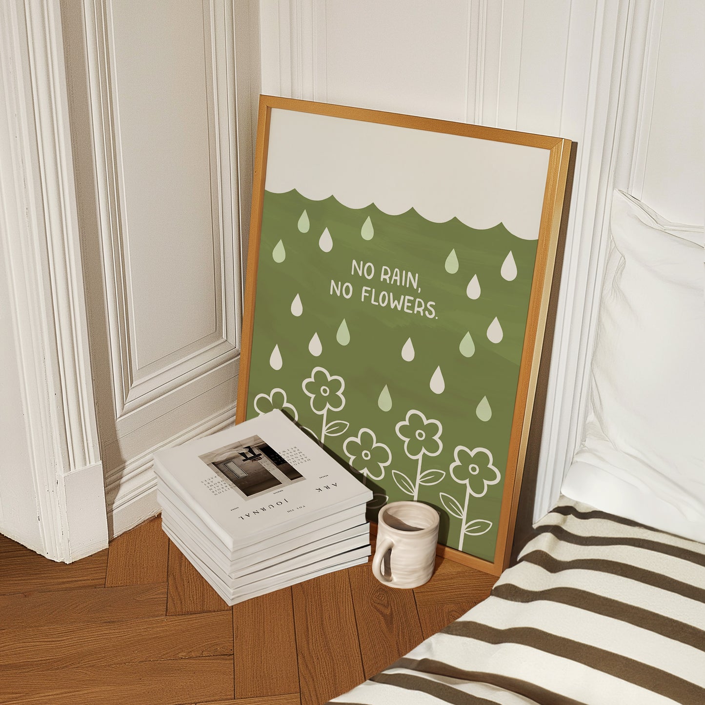 No Rain No Flowers Print