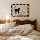 Checkerboard Custom Cat Name Print