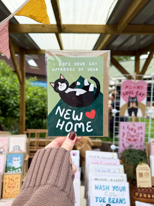 I Hope Your Cat Approves Of Your New Home Card