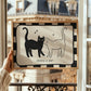 Checkerboard Custom Cat Name Print