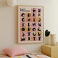 Personalised Cat Alphabet Print