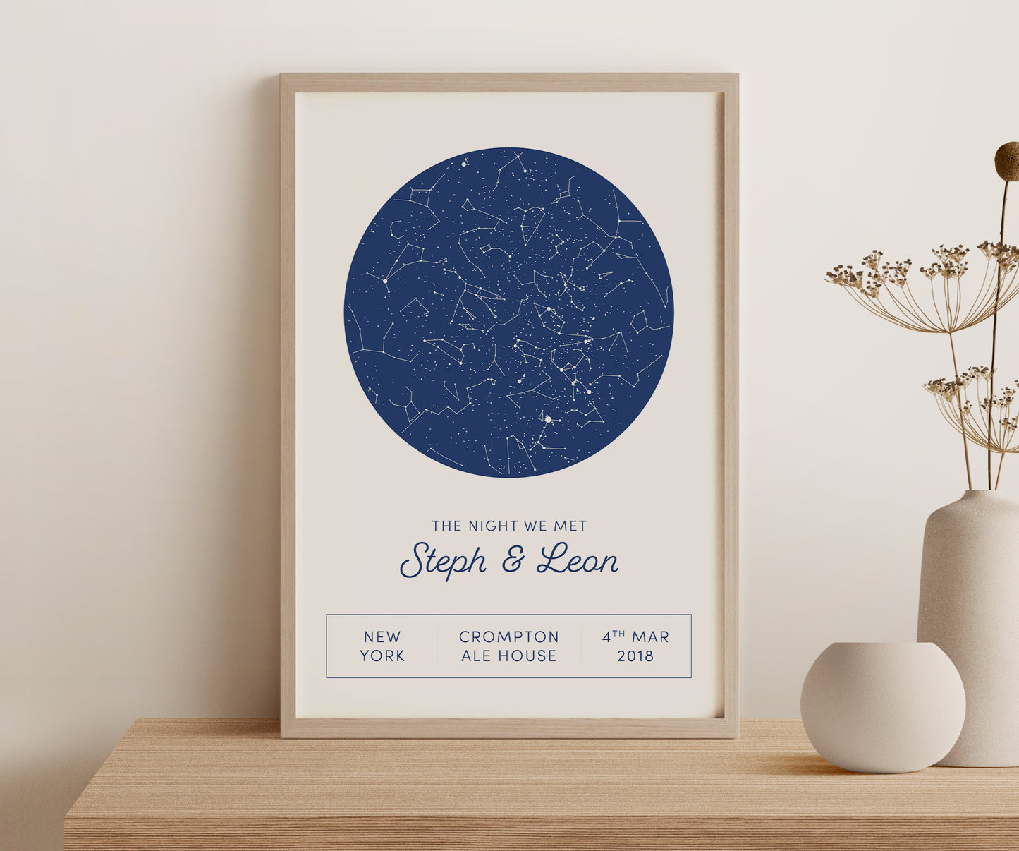 Personalised Star Map Print (unframed)