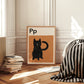 Cat Alphabet Letter Print