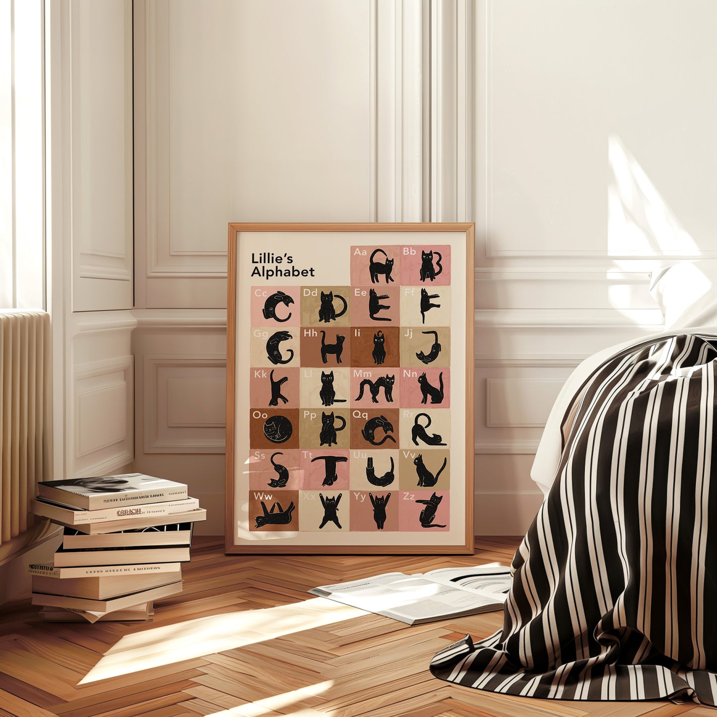 Personalised Cat Alphabet Print