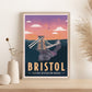 Bristol Illustrated Retro Travel Print (unframed)
