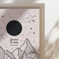 Personalised Couple Star Sign Illustrated Print (unframed)