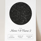 Personalised Star Map Print (unframed)