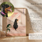 Personalised Dog Portrait of Pets Looking Out the Window Art Print (unframed)