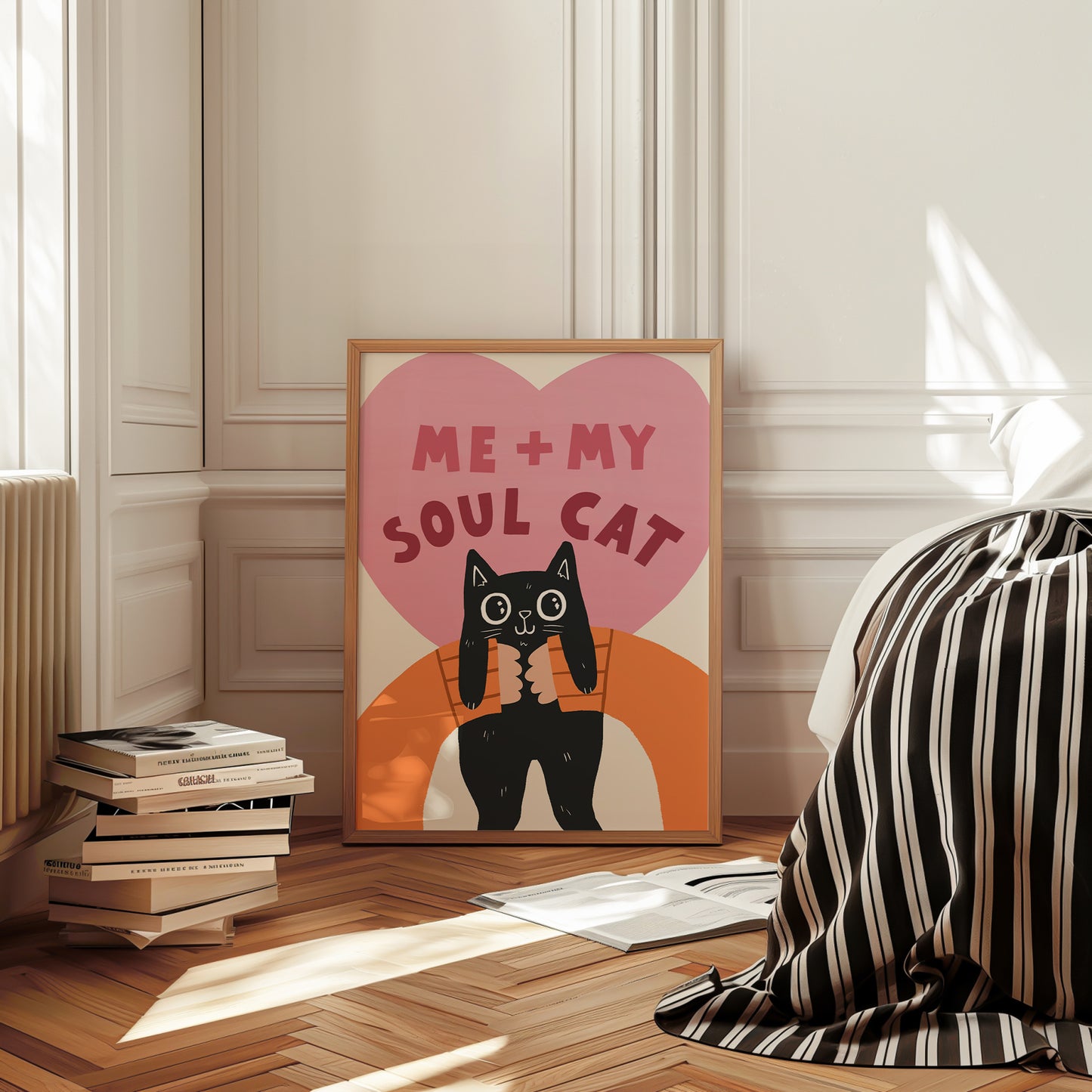 Me and My Soul Cat Print