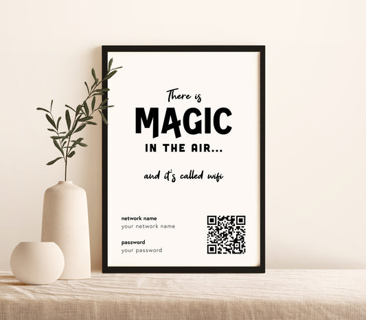 "There's Magic In the Air" Wifi Print (unframed)