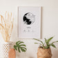 Personalised Zodiac Birth Chart Print (unframed)