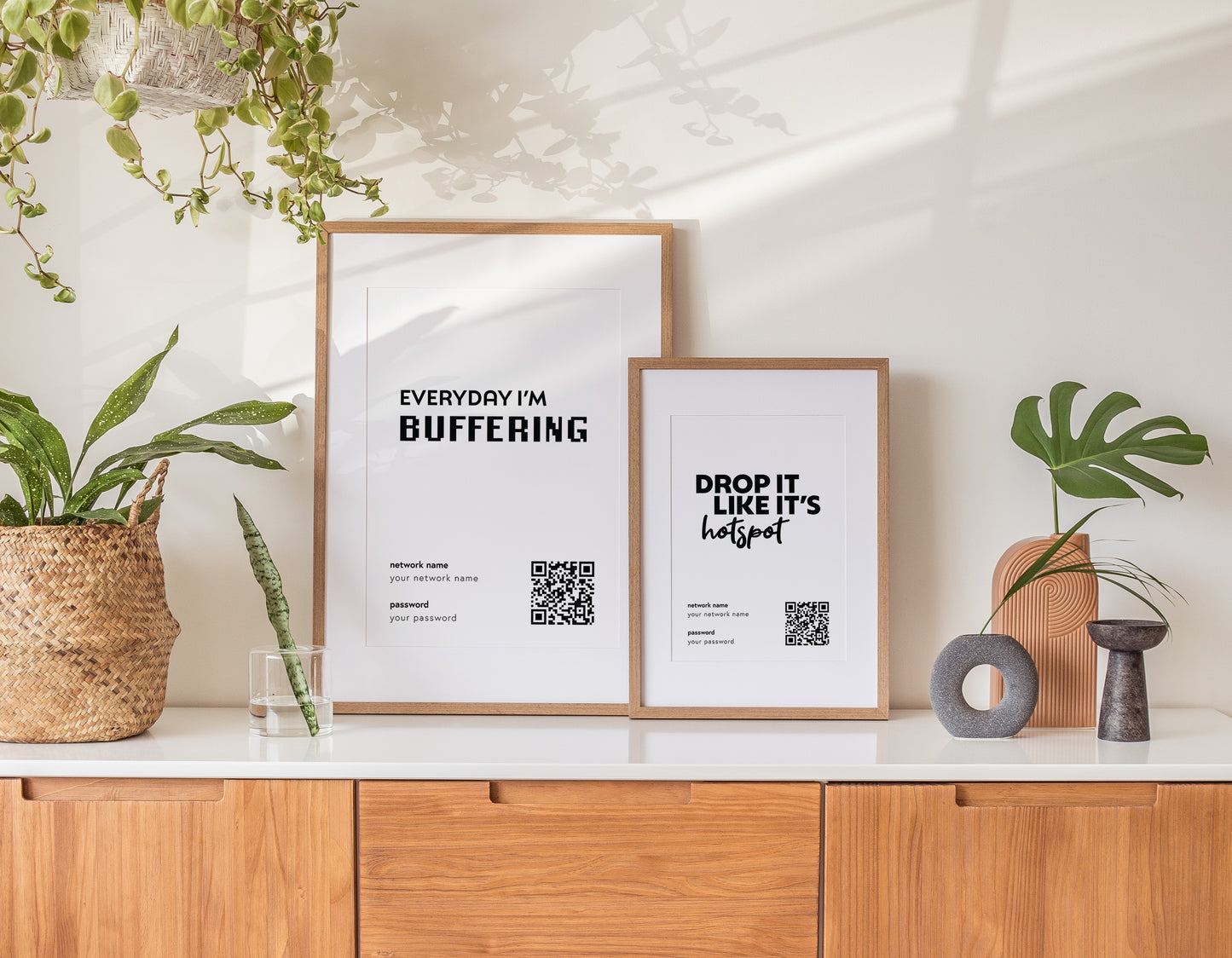 "Everyday I'm Buffering" Wifi Print (unframed)
